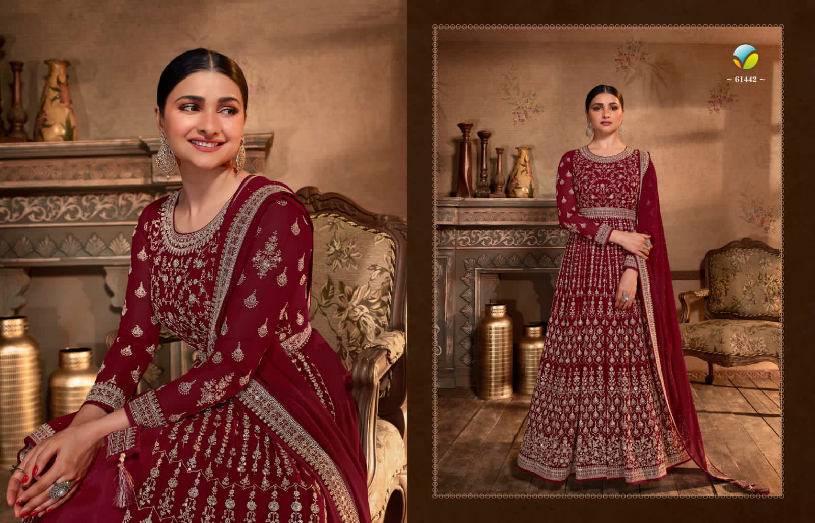 Vinay Kasheesh Pakeeza Heavy Wedding Wear Fancy Georgette Salwar Kameez Collection